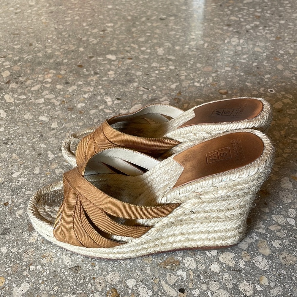 Stubbs & Wootton Espadrille Wedge, Size 36/ 6